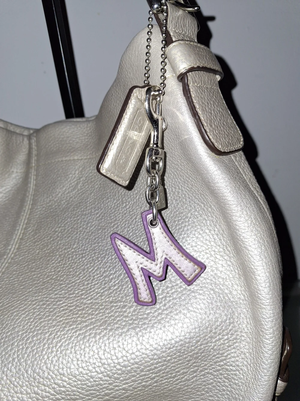 Vintage Coach Letter Bag Charm/Key Chain